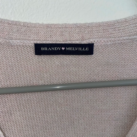 Brandy  Melville NWOT - Cardigan in Blush Pink - Picture 3 of 3